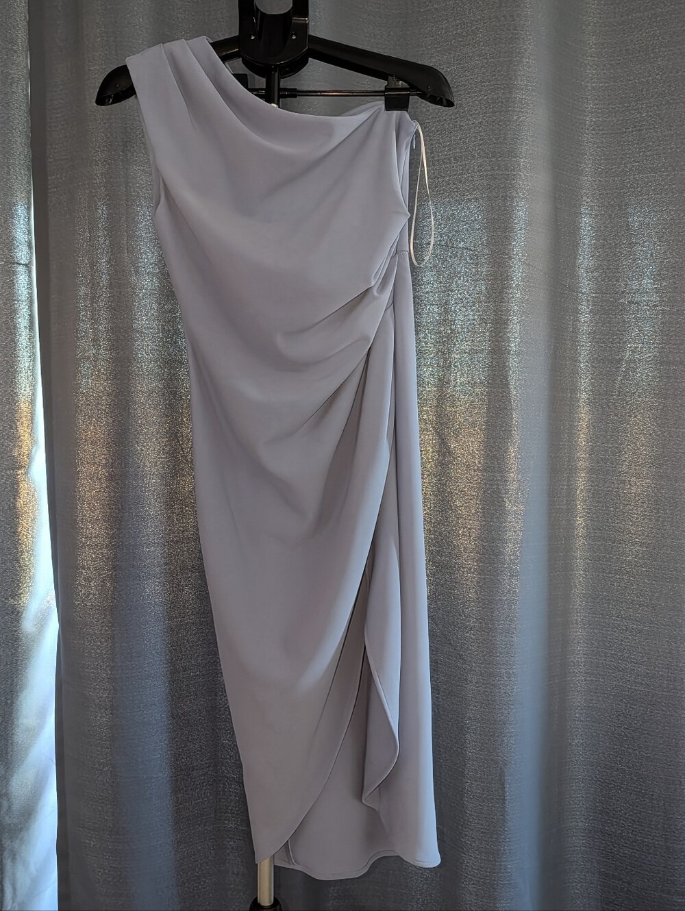 Elliat One-Shoulder Lavender Draped Dress